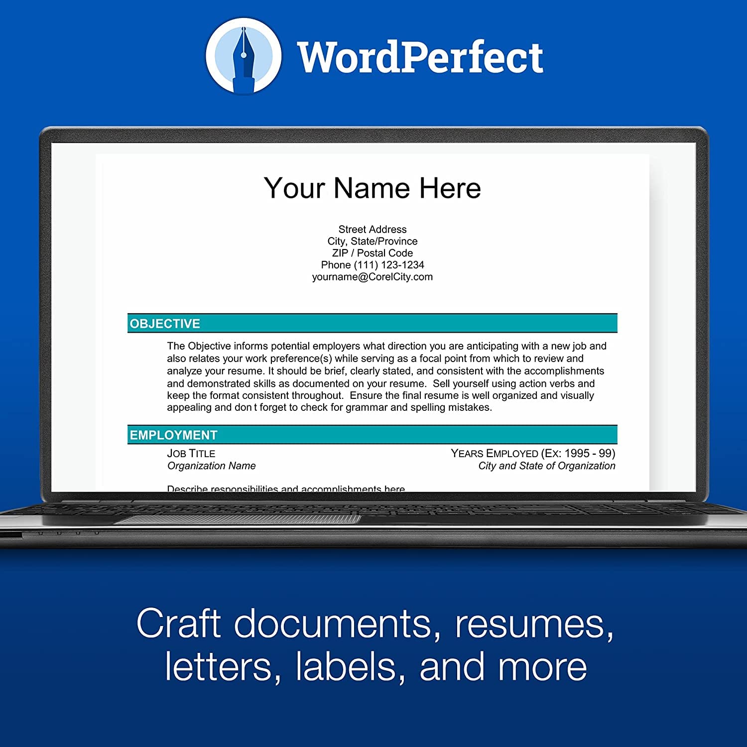 Corel WordPerfect Office Home & Student, Digitaler download