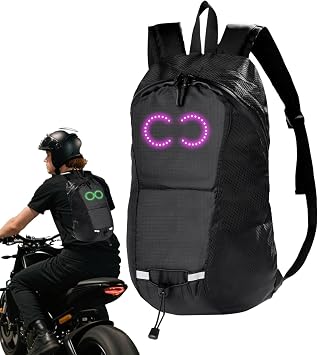 LED Backpack - Luminous Pattern Travel Laptop Backpack | Large Capacity Cycling Rucksack for Camping, Riding, Cycling, Sports, Outdoor, Travel, Trekking, Commuting to School