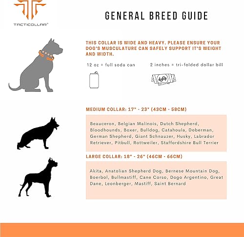 Miniatura 6 de Collar táctico para perro de 2 pulgadas con asa para perros medianos y grandes, collar de nailon Mil Spec, hebilla de metal de liberación rápida,