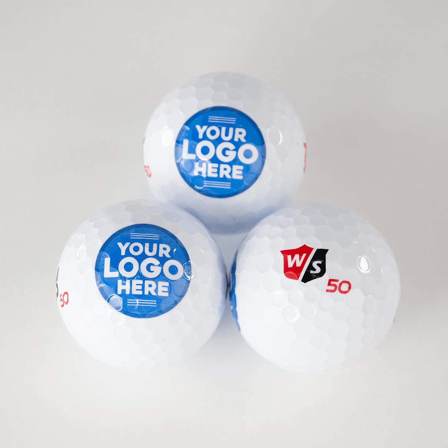 Personalized Golf Balls, 1 Dozen Wilson Staff Elite Golf Balls- Add Your Logo Custom Designs- Personalized Golf Gifts for Men and Women