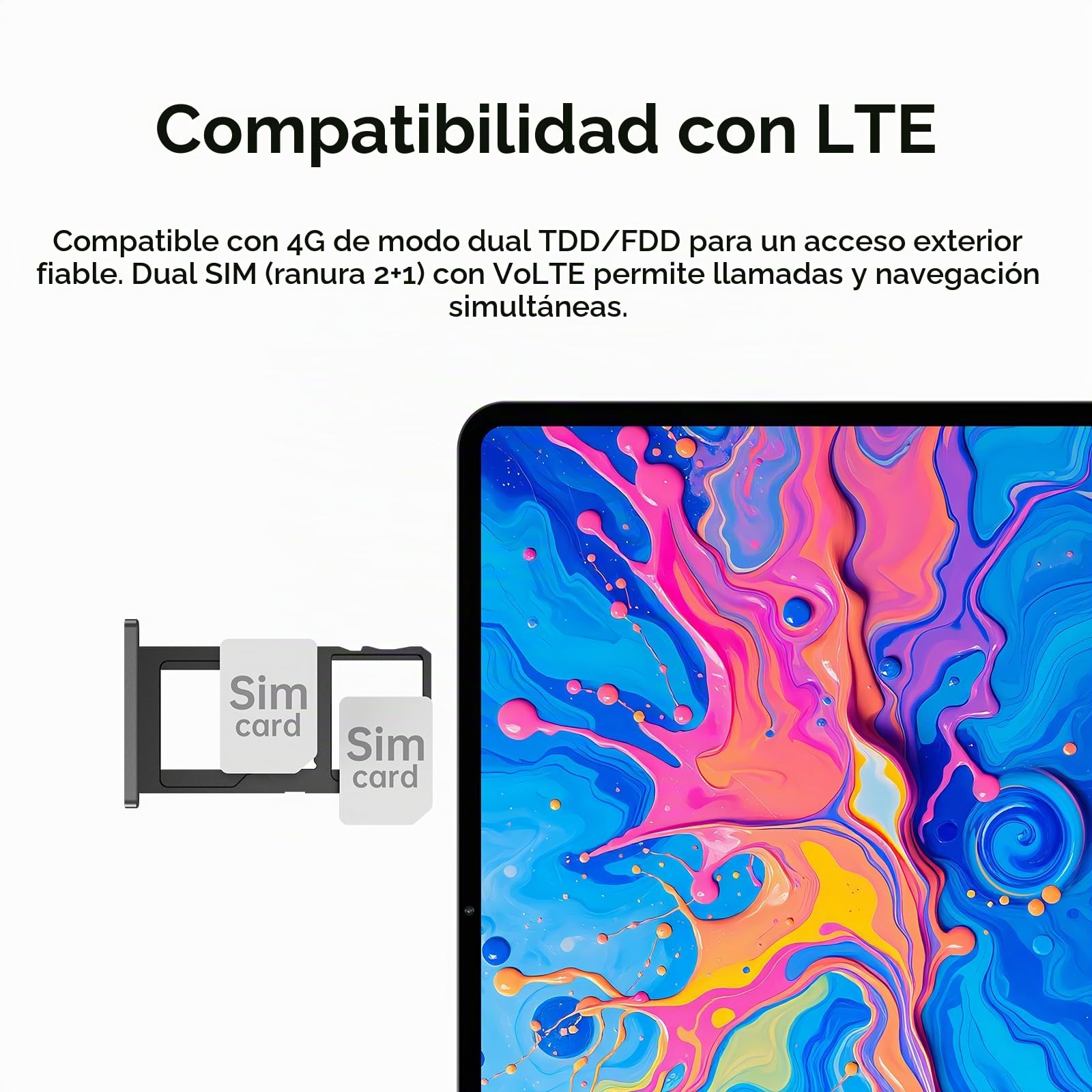 TECLAST ArtpadPro Tablet 12.7“ Android 15, 256GB, 10000mAh, 4G LTE | Doble SIM, Gemini AI, Helio G99, 13MP+8MP, Android 15, Tablet Gaming, Ligero, Gris