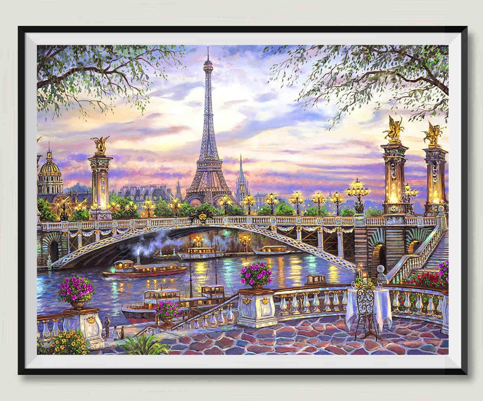 Bridge Torre Eiffel - Puzzle in legno da 3000 pezzi tutta la famiglia