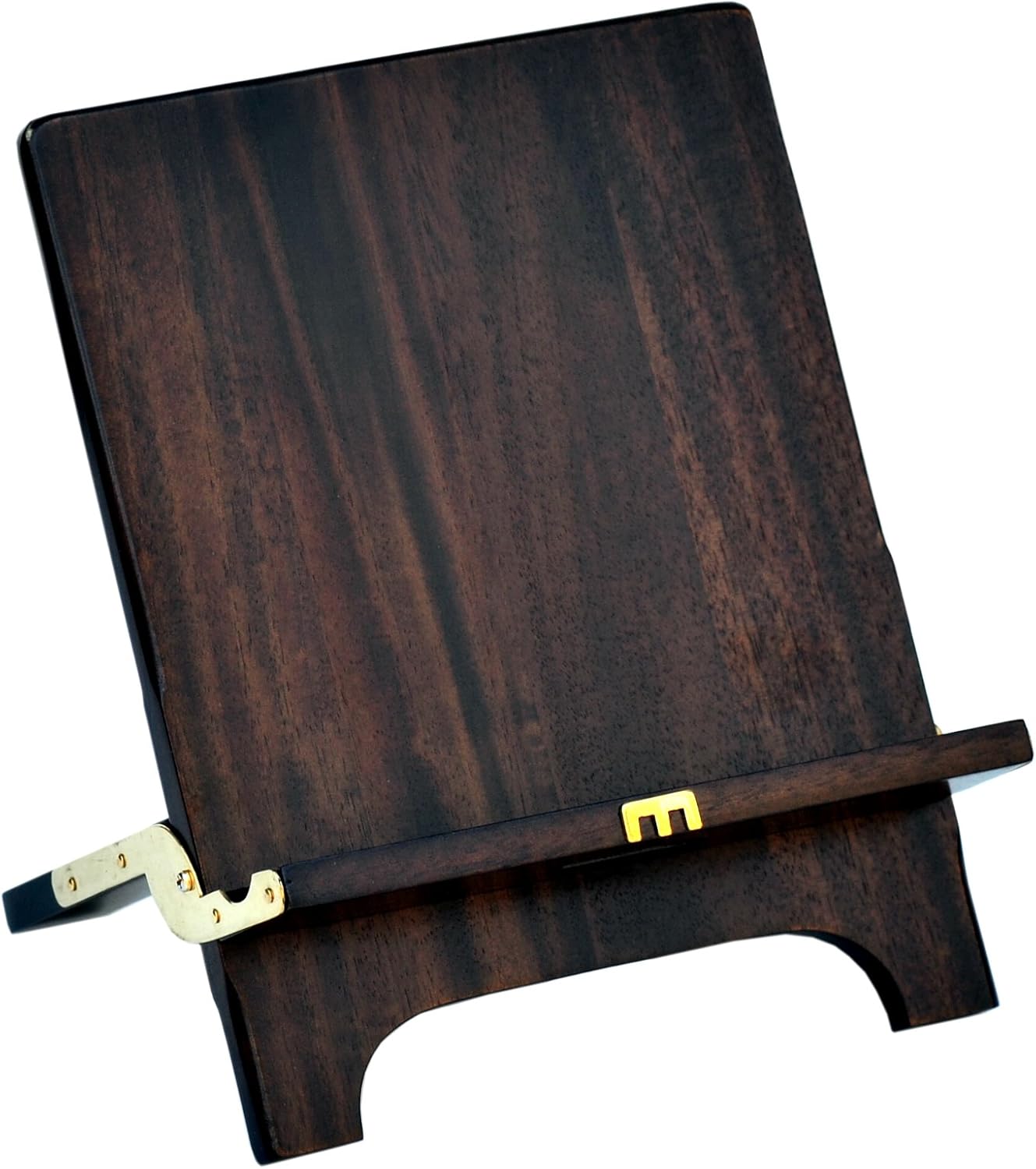 The Mobiport. Hand-made, Foldable Portable Wood Stand and Holder for Mobile Devices, Ipads and Smart Cell Phones. Genuine Suede Leather Tray Surface to Prevent Sliding and Scratches