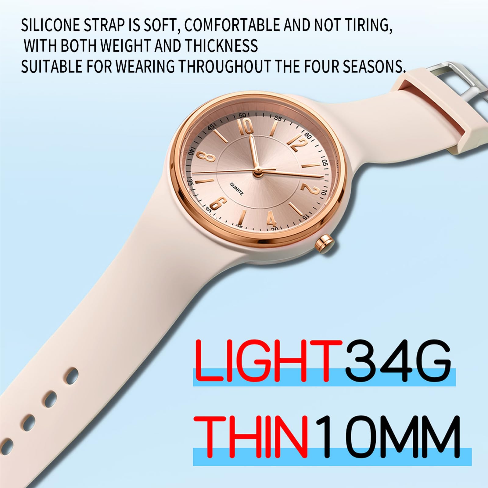 findtime Orologi da donna impermeabili per donne infermiere orologio sportivo con cinturino in silicone morbido ragazze orologi per adolescenti
