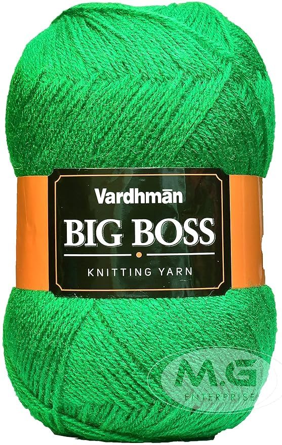 Image of M.G ENTERPRISE Bigboss Parrot 600 GMS Wool Ball Hand Knitting Wool /Art Craft Soft Fingering Crochet Hook Yarn, Needle Knitting Yarn Thread Dyed-PK Art-ABF
