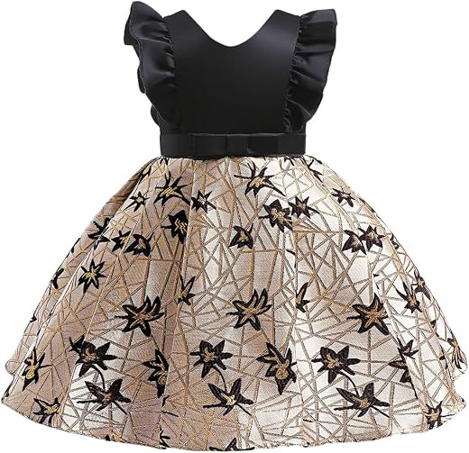 Hopscotch Girl's Fit And Flare Knee Length Dress