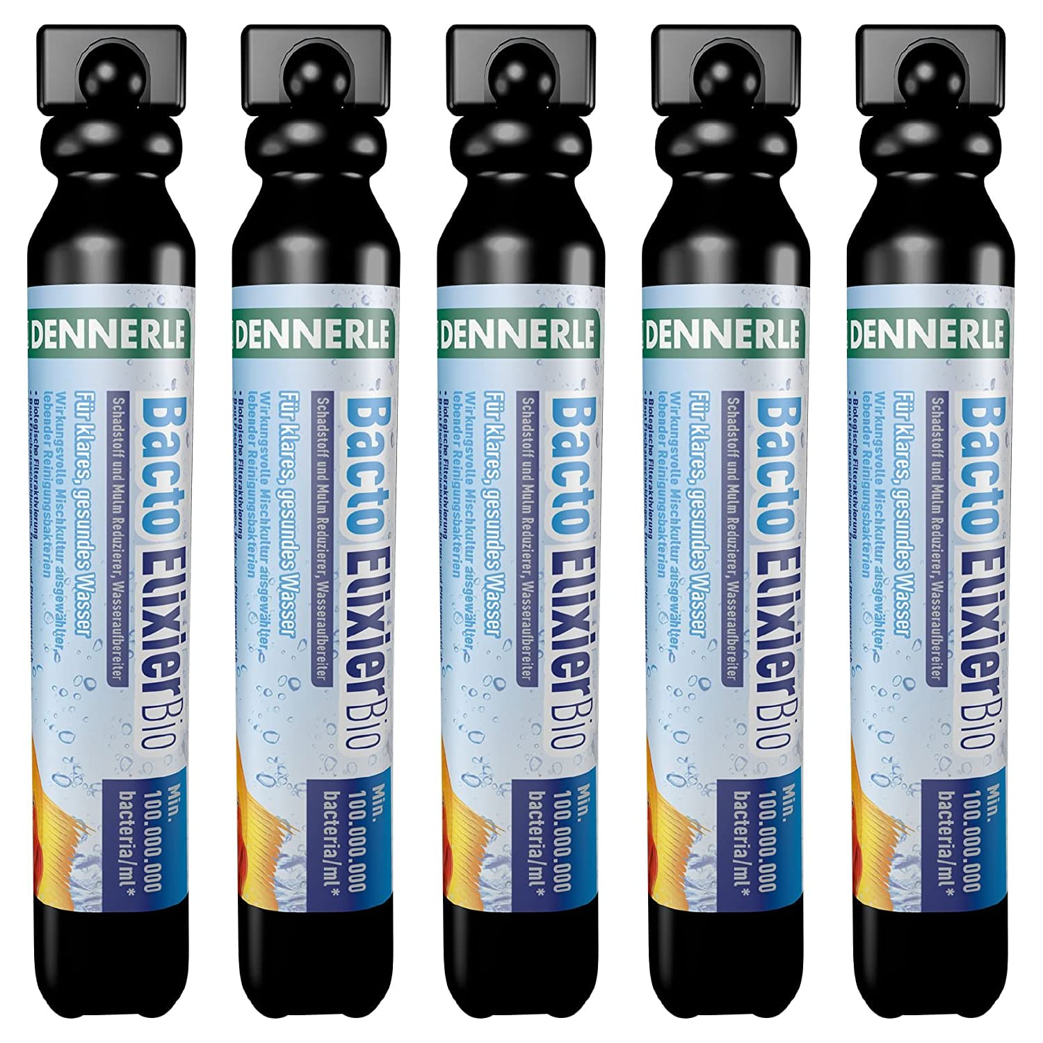 Dennerle Bacto Elixir Bio 5X 50ml | purificador de agua para acuarios de agua dulce | Reductor de contaminantes y mulm