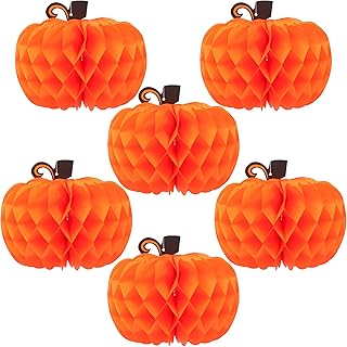 Paper Pumpkins Thanksgiving Centerpieces for Tables - 10 Inch | Paper Thanksgiving Decorations for Tables | Paper Pumpkin Decorations | Thanksgiving Table Decorations | Pumpkin Centerpiece for Table