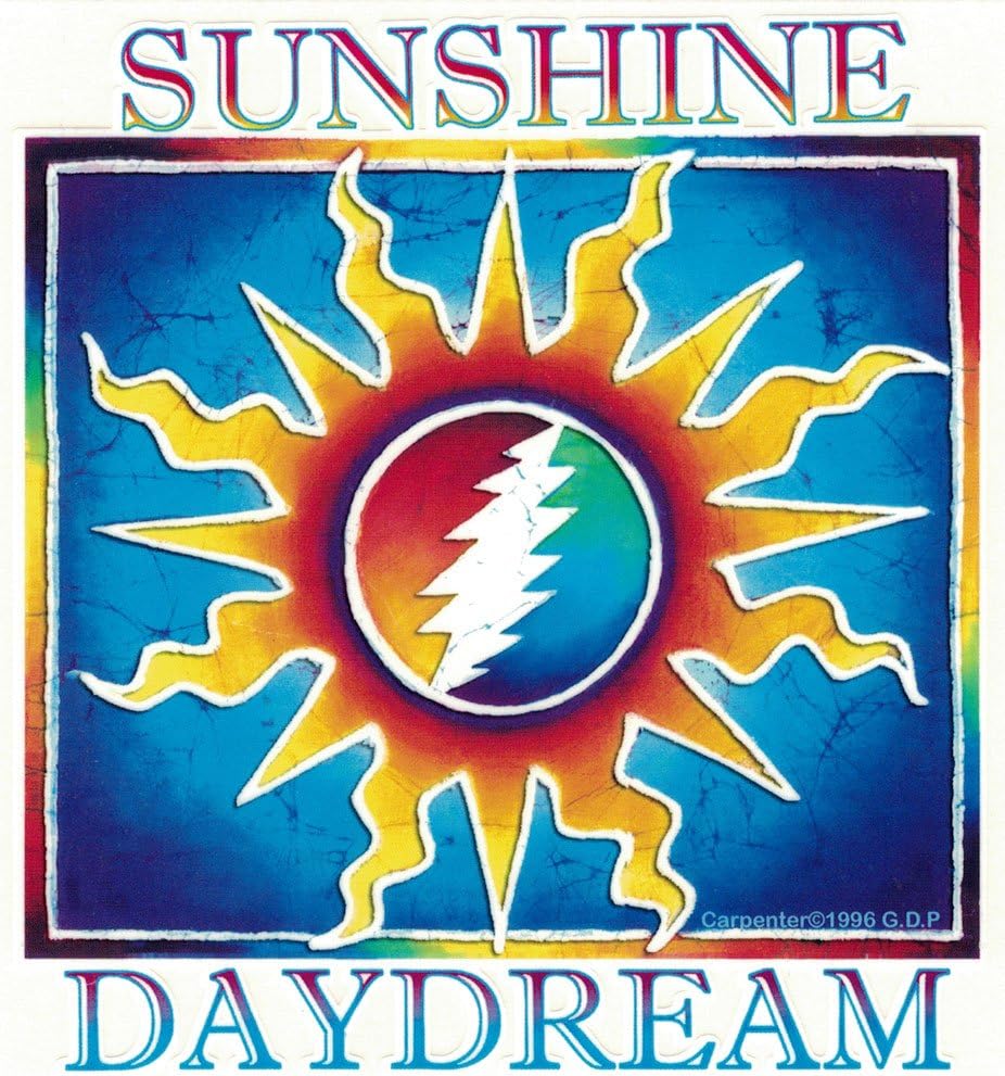 Grateful Dead Sunshine Daydream - Window Sticker/Decal (5" X 5.5") Y