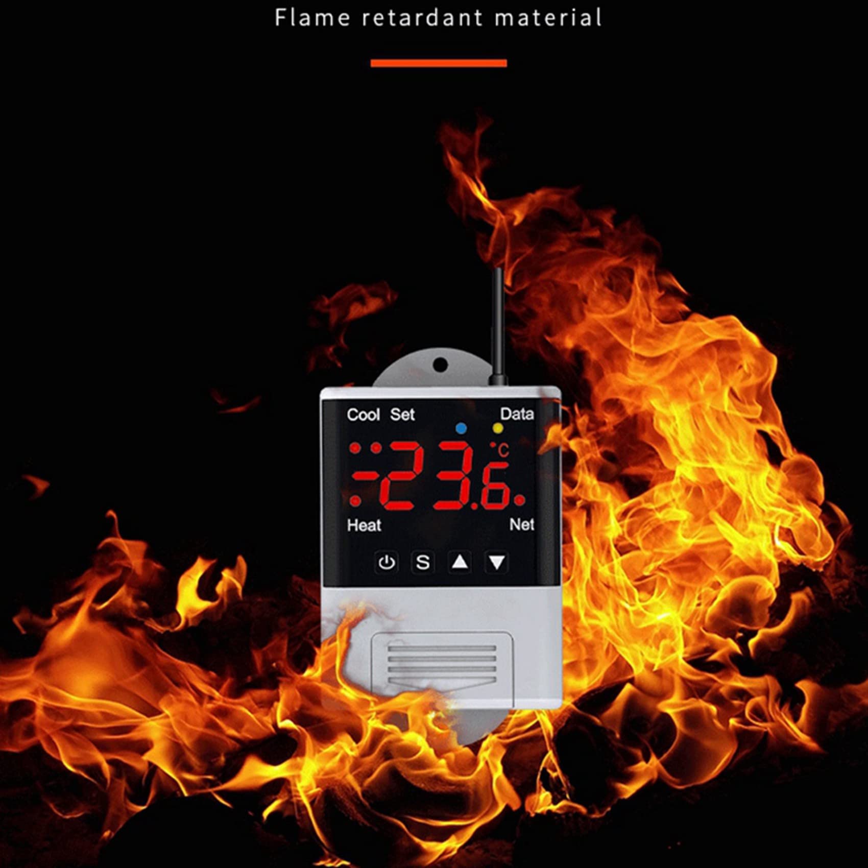 2 X fili Wifi regolatore di temperatura Termostato AC110-220V DTC1201 sensore display digitale APP controllo