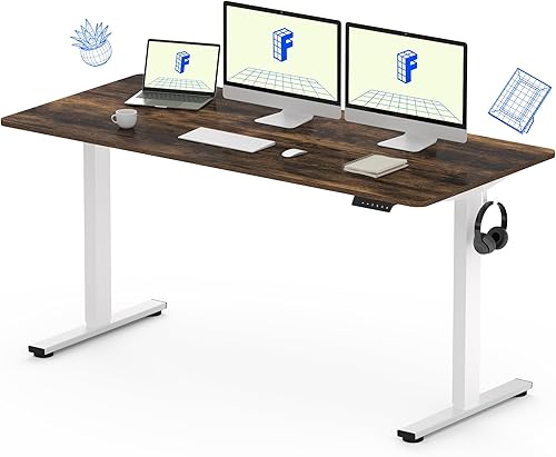 Miniatura 32 de FLEXISPOT EN1 - Escritorio eléctrico de altura ajustable de una pieza de 48 x 30 pulgadas para oficina en casa (marco plateado + parte superior