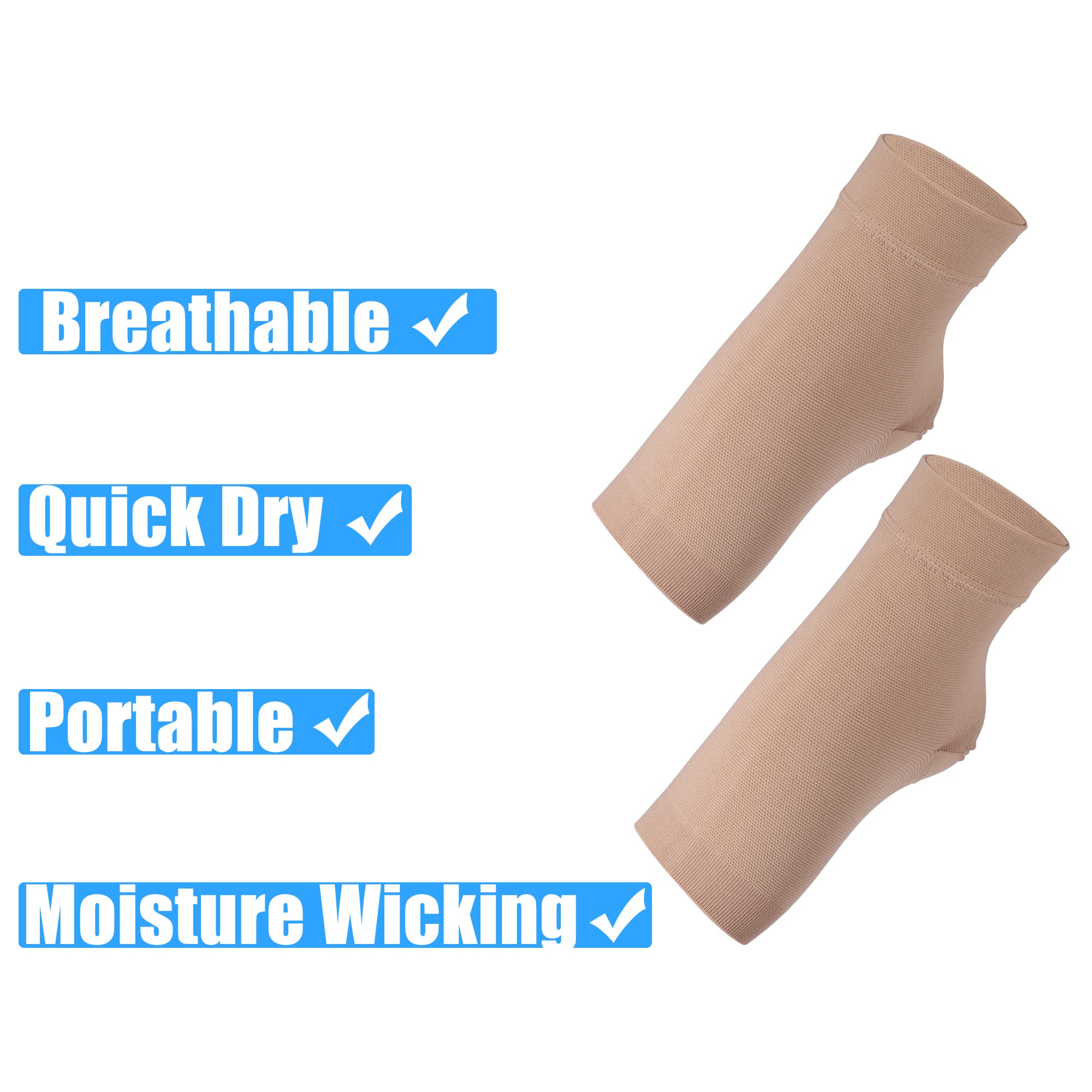 足首圧縮ソックス 4組, 足底アキレス腱サポート白, XL (30～34cm) 足首圧縮ソックス 4組, 足底アキレス腱サポート白, XL (30～34cm