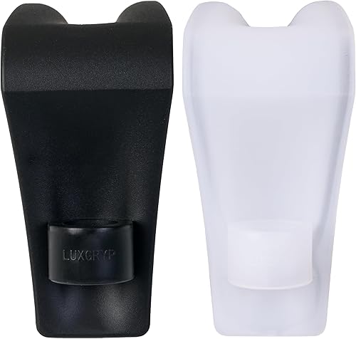 Miniatura 7 de LuxGryp - Organizador de perchas y solución de confort (transparente) Agarre ergonómico para colgar ropa y compañero de viaje. Acomoda hasta 3-4