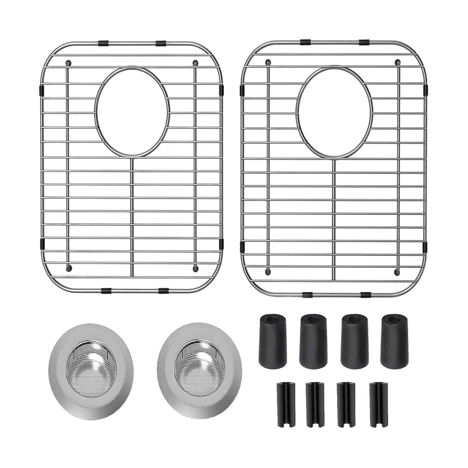 Strong Steel Sinks Strainer Prevents Clogging Easy to Clean Dishwasher Safe Drain Basket Simple Installation for Home Easy to Clean Sinks Strainer