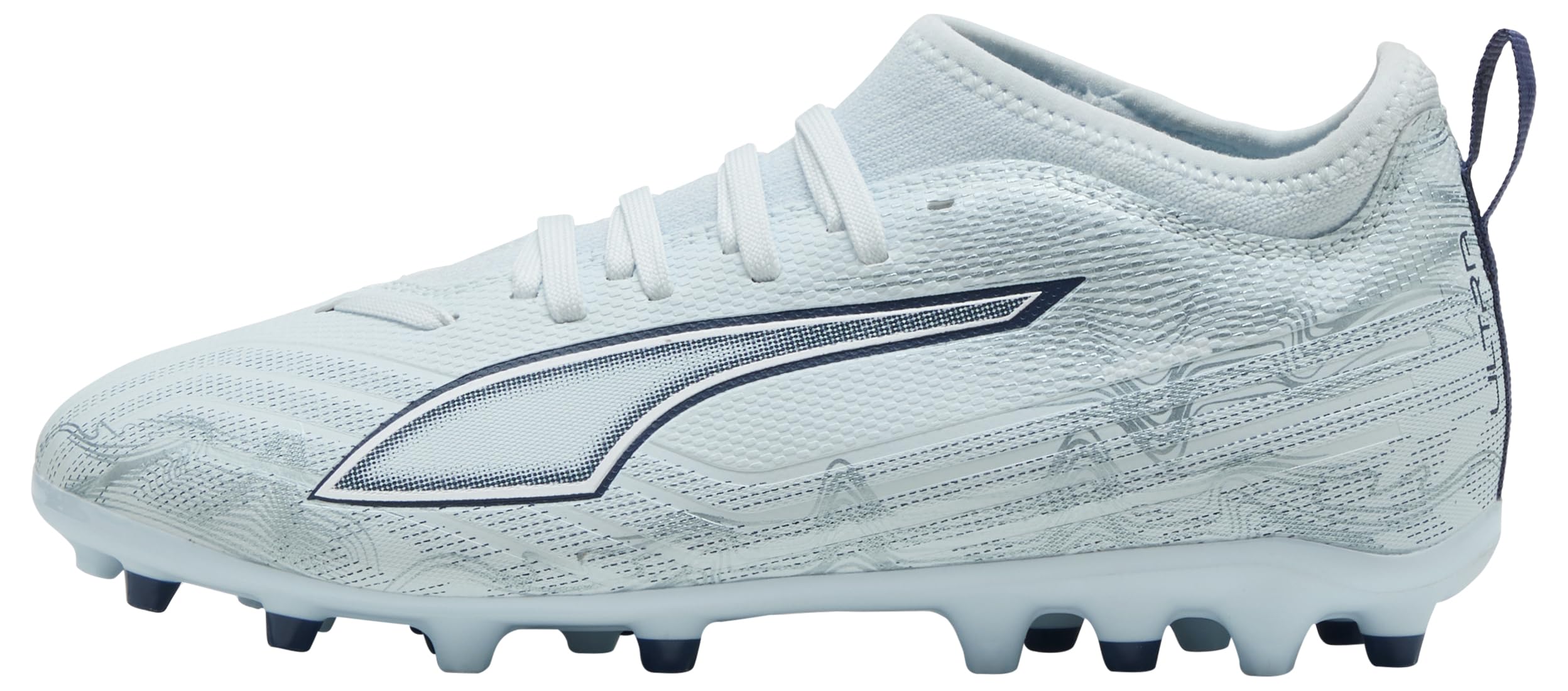 PUMA Ultra 6 Match MG JR Soccer Shoe, ICY Blue White-Blue Jewel, 3 UK