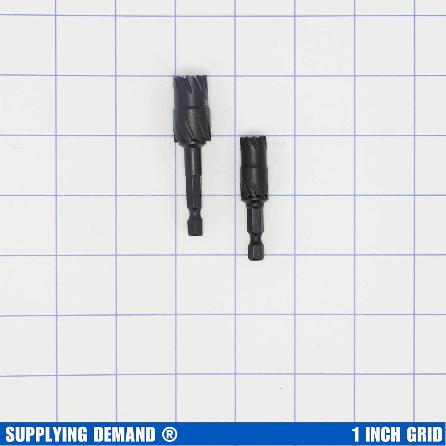 Supplying Demand PBF01-2PK HVAC Coated Screw Removal Tool - 1/4" | 5/16" | 3/8" | 7/16"