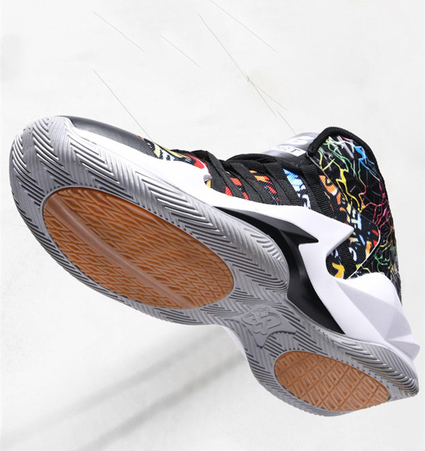 Męskie Buty Do Koszykówki Chłopców Outdoor Buty Sportowe Indoor Buty Sportowe Buty Do Biegania Wygodne(43 EU, Z02)