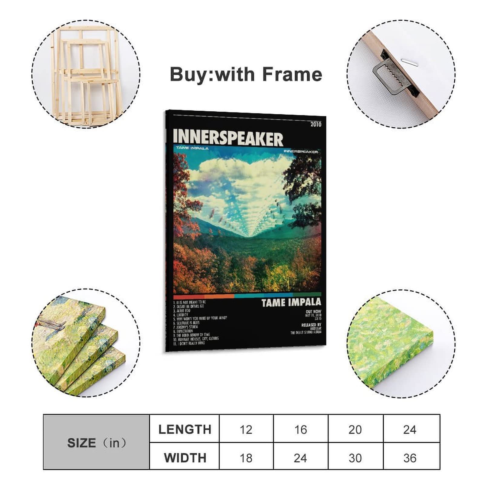 Amazon.com: Tame Impala - Innerspeaker 5 Canvas Poster Bedroom