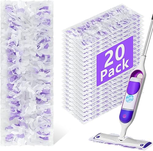 20 paquetes de almohadillas de recambio para Swiffer Power Mop, almohadillas de recambio para barrer múltiples superficies y madera, almohadillas 20
