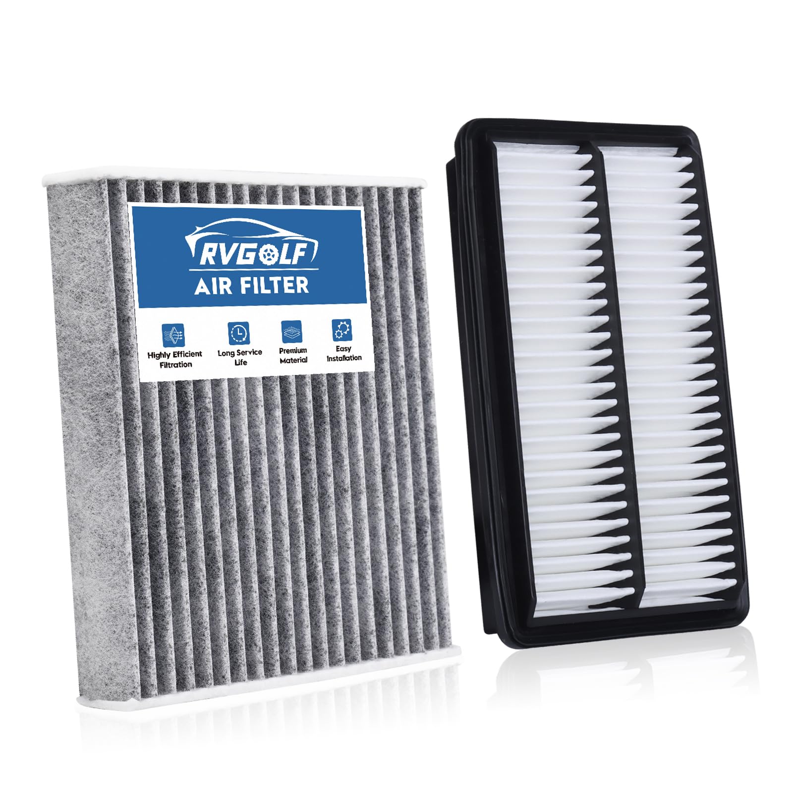 Engine+Cabin Air Filter Fit 2021-2026 for TLX 2.0L, 2018-2026 Odyssey 3.5L