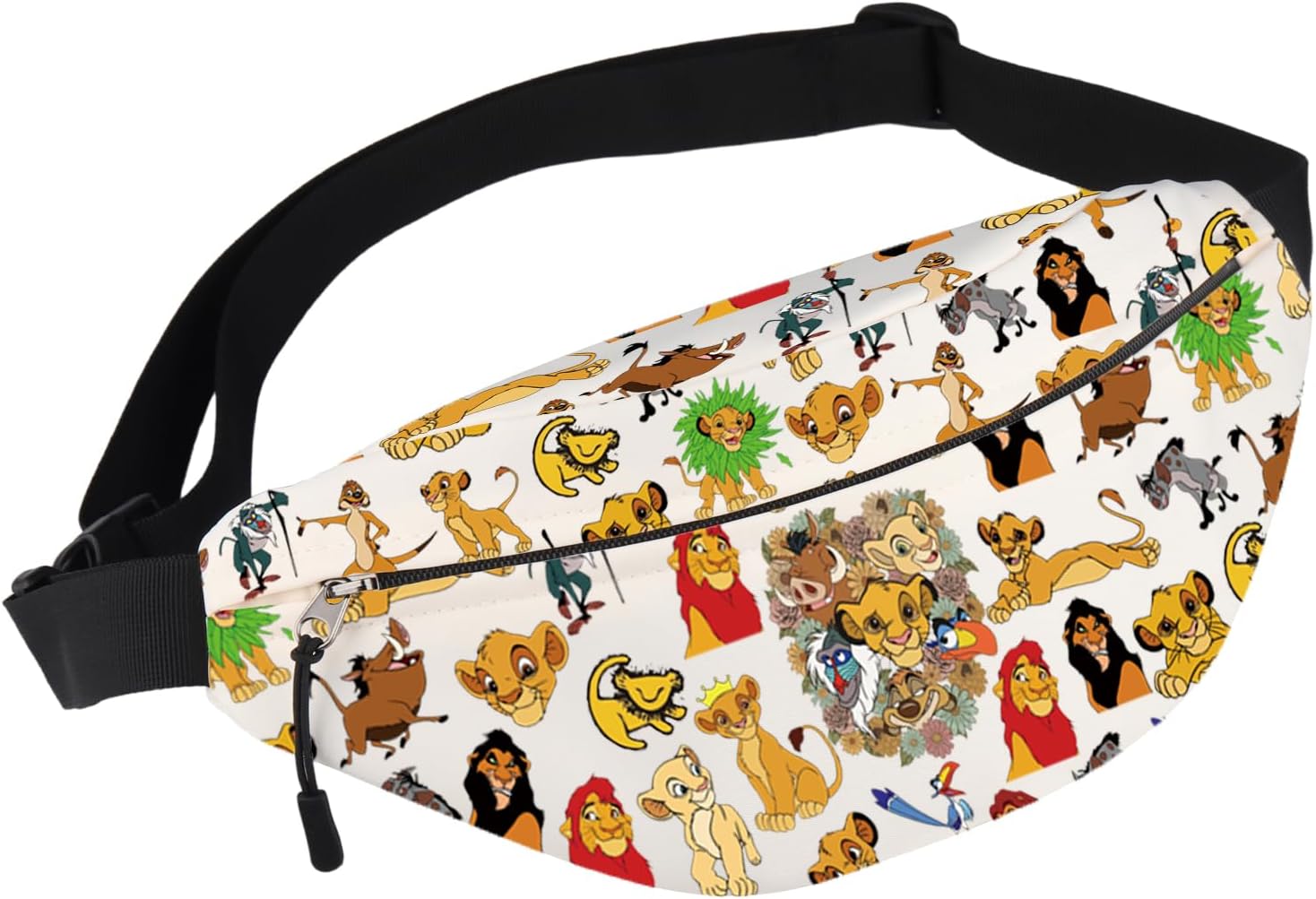 BWWKTOP Lion Movie Fanny Pack Lion Kingdom Gift Cartoon Lion Waist Bag Animal King Merchandise (Lion Kingdom-WB)