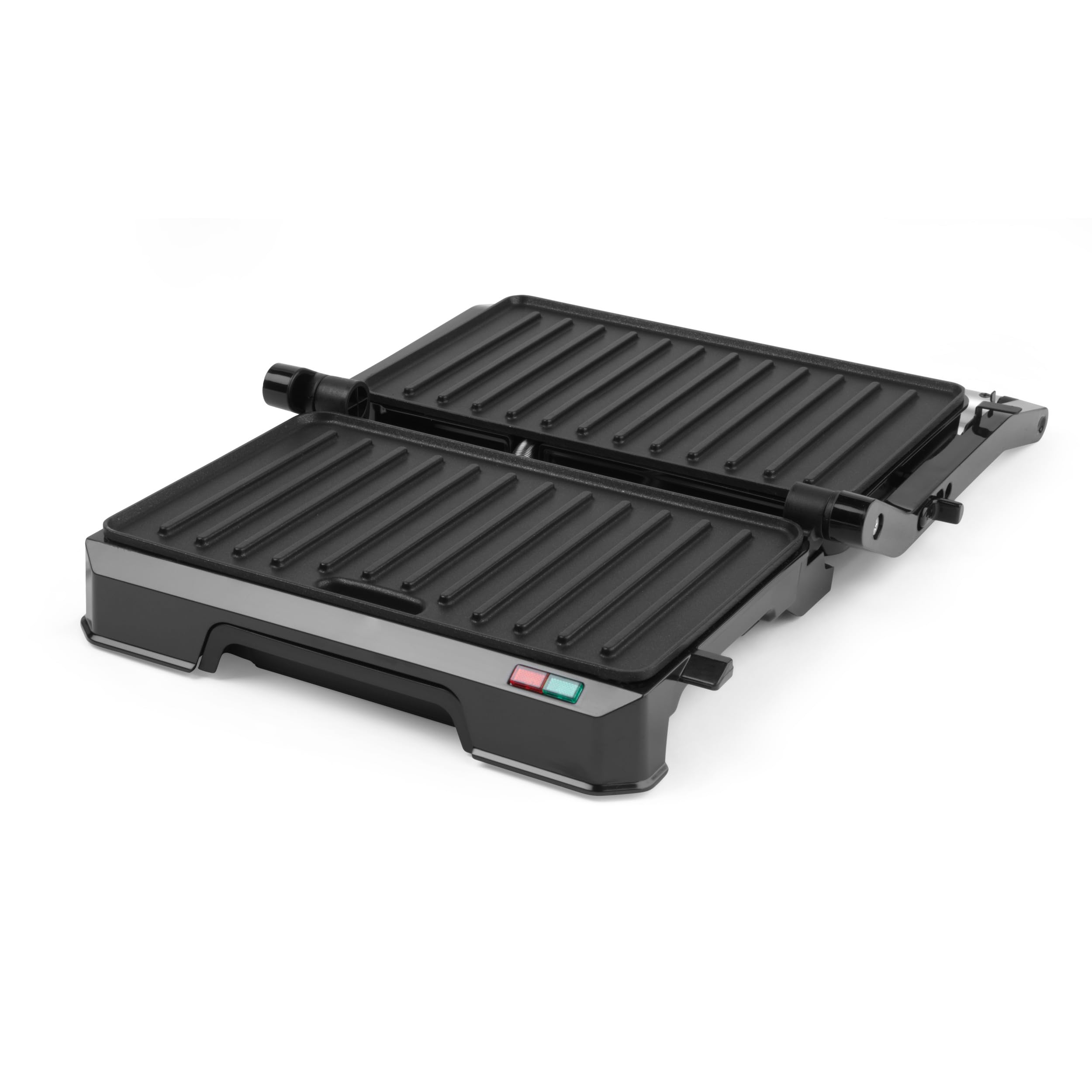 Progress EK5854P Grill elektryczny 2 w 1 – opiekacz do panini, nieprzywierajace plyty, dwie powierzchnie opiekania, bez oleju, wyjmowana tacka ociekowa, latwe czyszczenie, uchwyt Cool-Touch, 850 W