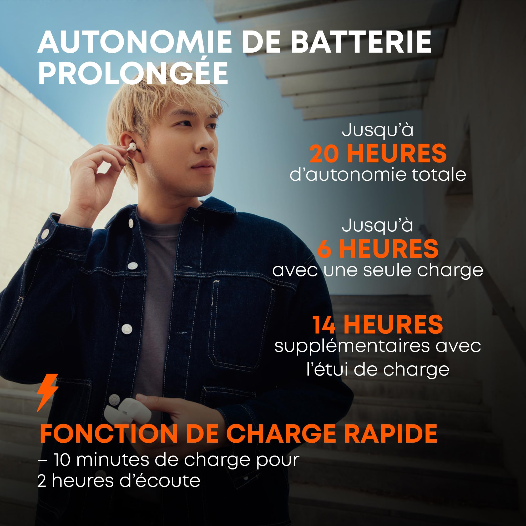 Écouteurs Beyerdynamic AMIRON Zero - Ouverts, Clip Oreille, 6g Par écouteur, 20h Autonomie, IP54