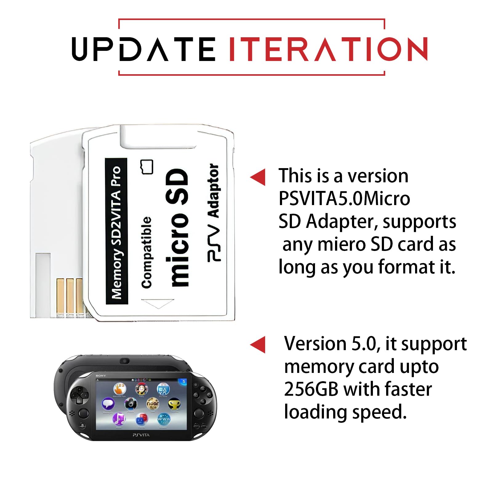 Ultimate Version SD2Vita 5.0 Memory Card Adapter for PS Vita PSVSD