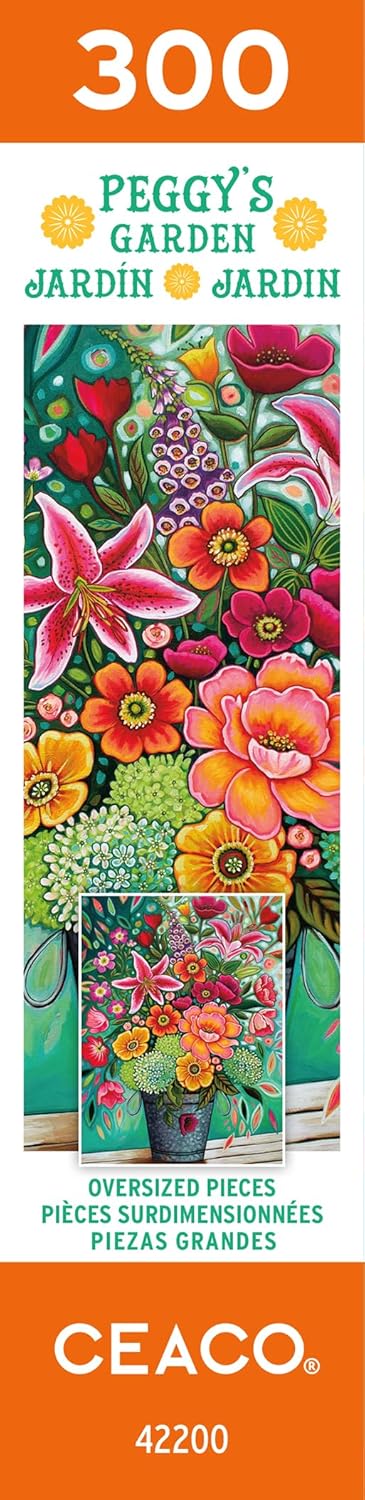 Ceaco - Peggy's Garden - Florenza - 300 Oversized Piece Jigsaw Puzzle
