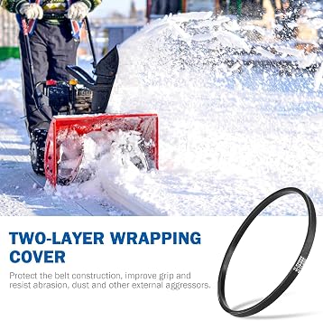 302040014 Snow Blower Replacement Auger Drive Belts Parts for Powersmart