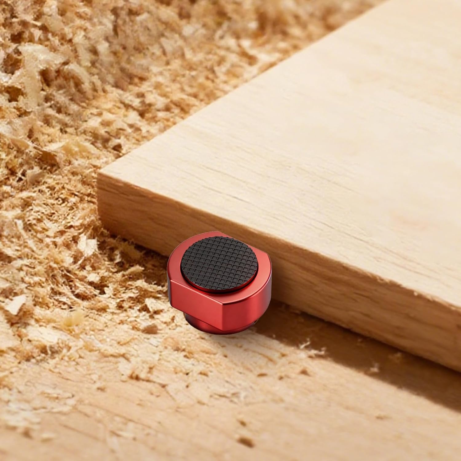 10PCS Aluminum Red Bench Dogs Clamps, Woodworking Bench Stop With Non-Slip Pad for 3/4"(19mm) Dog Hole