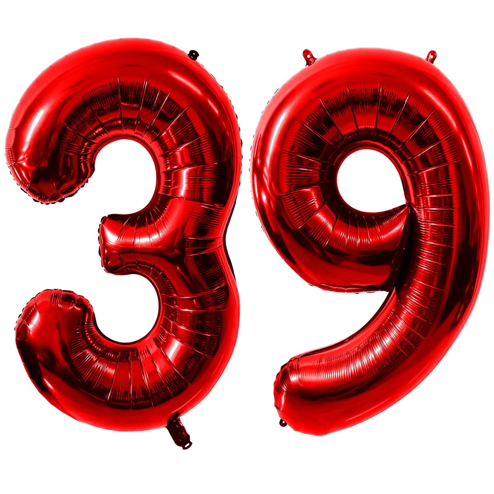 40 Inch Red Number 39 Balloons, Red 39 Balloon, Red Large Foil Number 93 Balloons, Birthday Wedding Anniversary Party Decoration Graduation Ceremony digital Decorations โ image 1