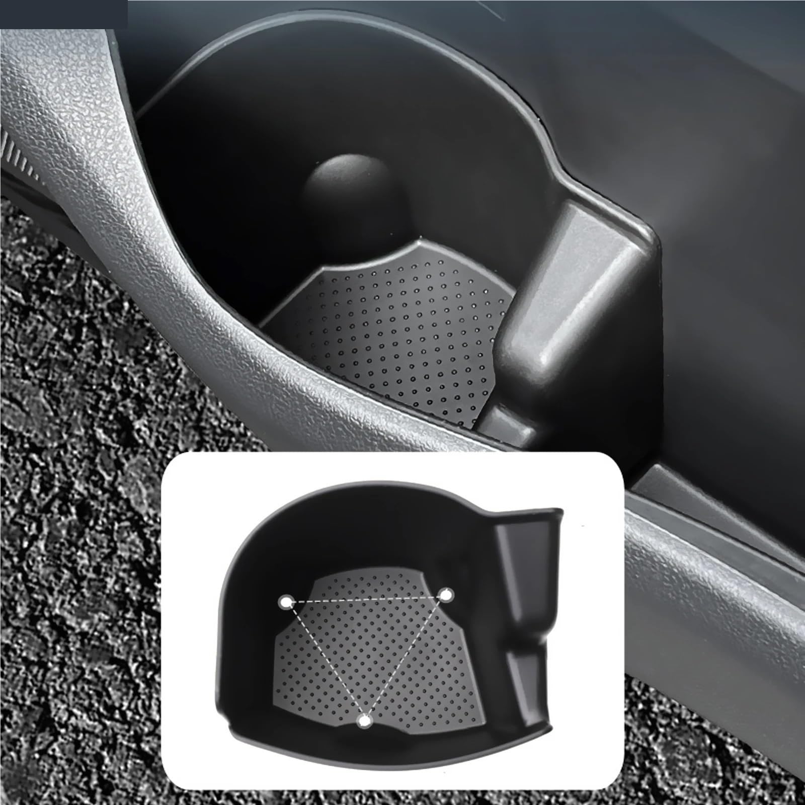 Pasuje do Toyoty, pasuje do Alphard AH40 2023, 2024, 2025, schowek w podłokietniku, schowek za ekranem Konsola Środkowa(All 3 pcs)