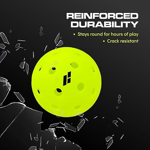 Vista 2 de CORE Pickleball -IMPACT40 Pelotas de pickleball para exteriores - Duraderas, tamaño reglamentario - Aprobado por USAPA y Copa Mundial