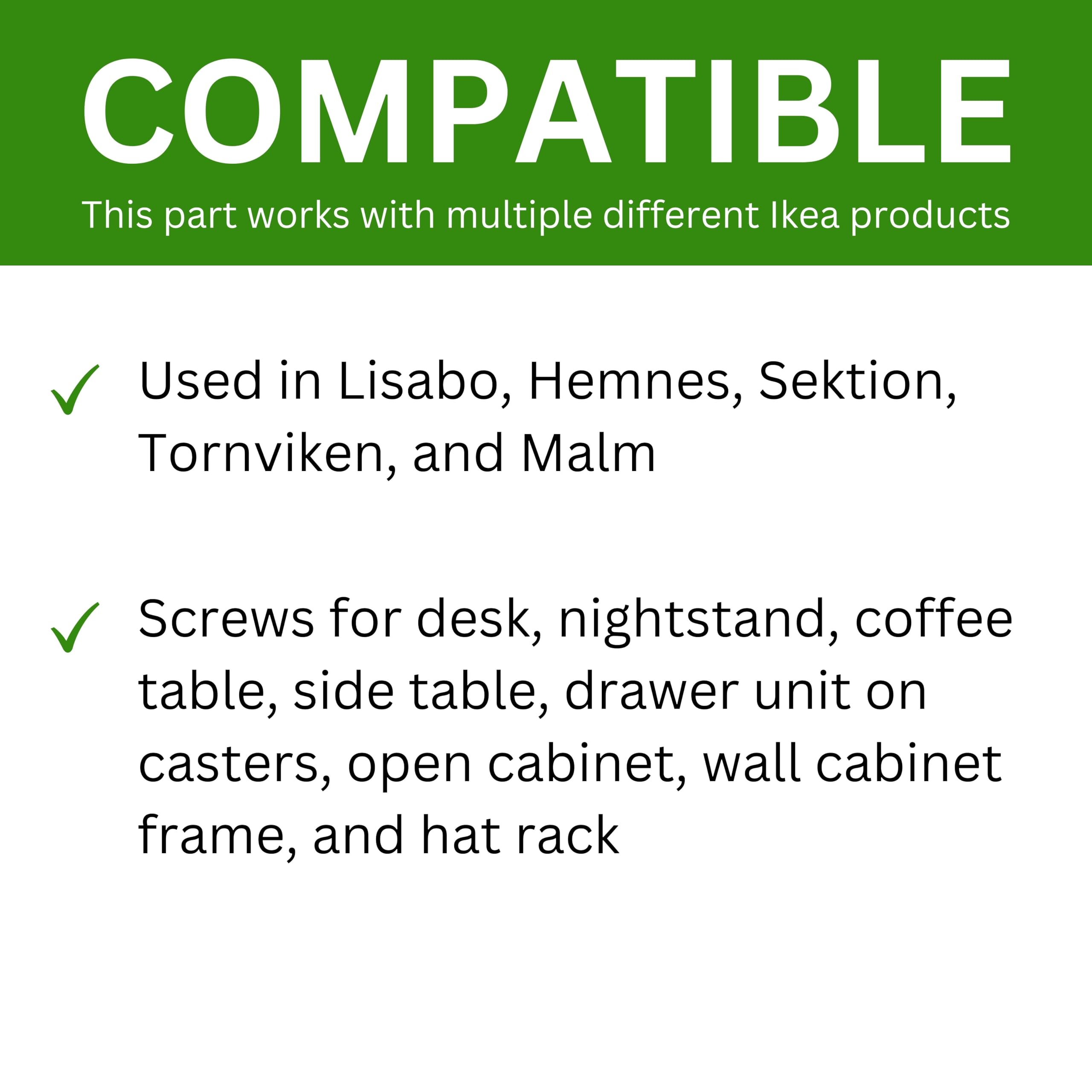 もあふXS-S Spare Hardware Parts Replacement for IKEA Furniture Screw