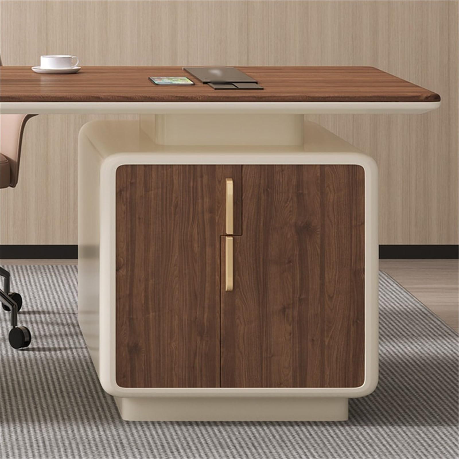 Scrivania per PC Tavolo da studio for scrittura su computer con cassetti
