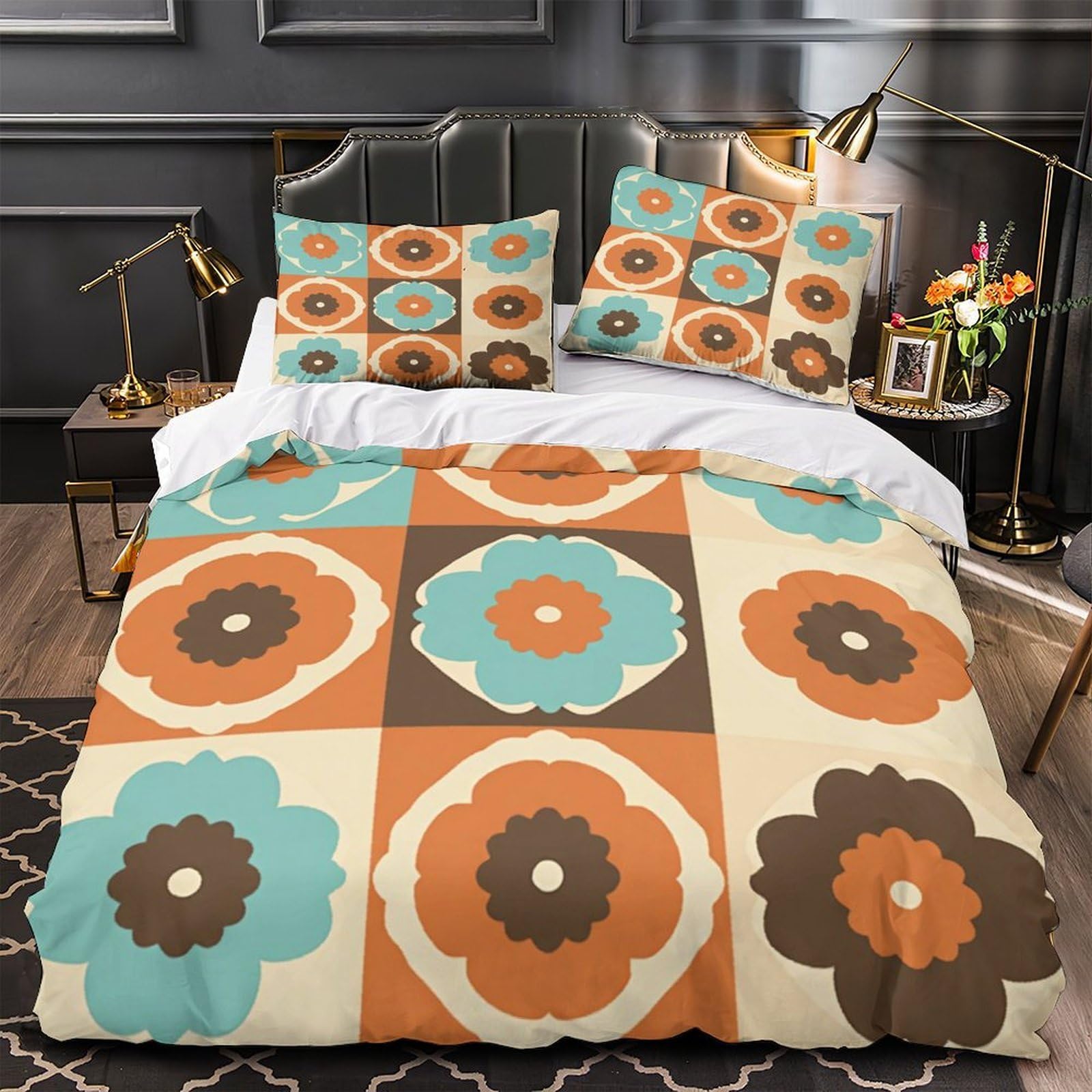 Housse de Couette avec Fermeture Éclair fini les couettes qui glissent parure 220x240