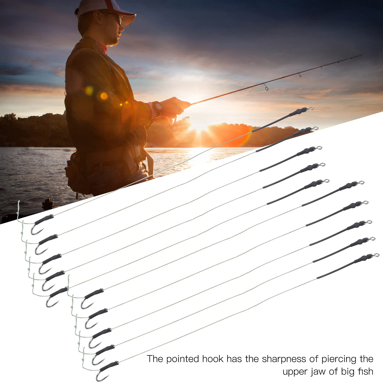 Nose Hook Gancio Doppio Per Pesca Alla Carpa – Hair Rigs, Esche, Tackle, Nuovo