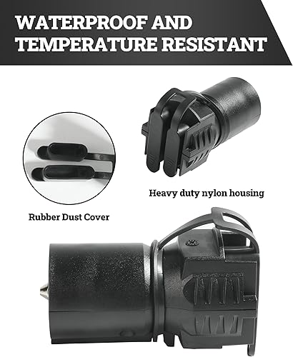 Miniatura 4 de Zlirfy Adaptadores de enchufe de remolque, enchufe de hoja plana 2 en 1, adaptador de conector de remolque de hoja plana de 7 pines a 4 y 5,