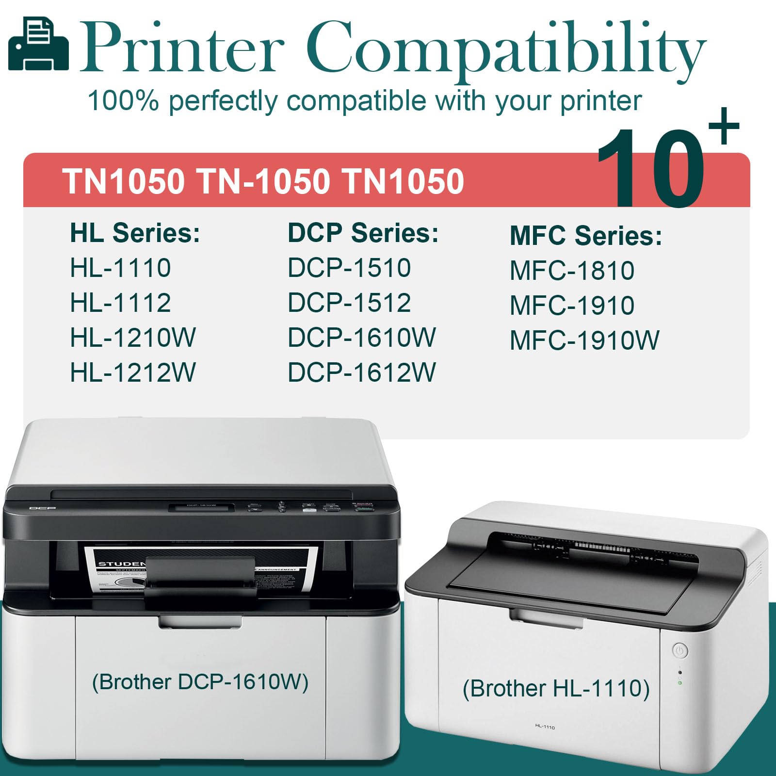 Bubprint Toner XXL kompatibel für Brother TN-1050 HL-1110 DCP-1510 MF