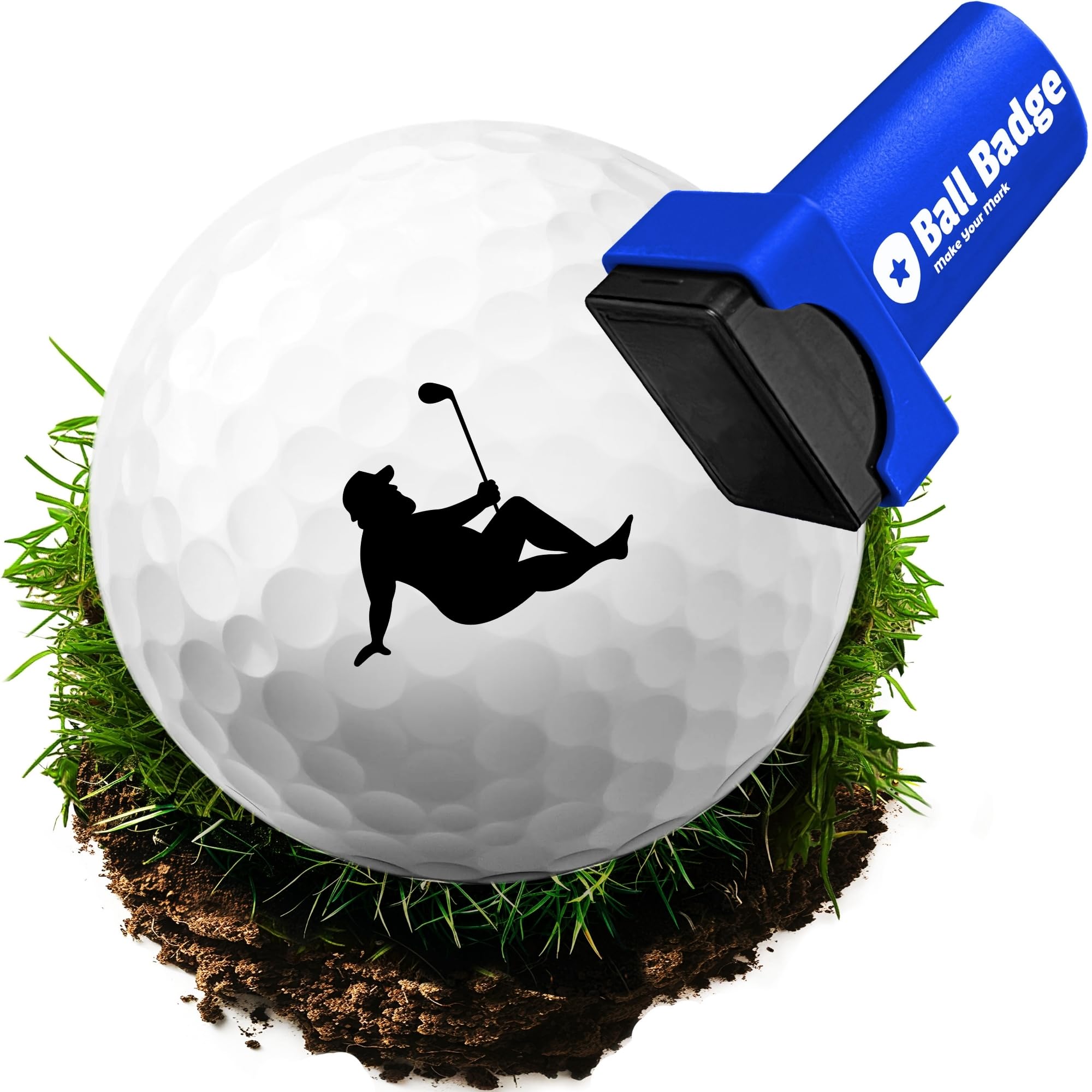 HODL 21 Ball Badge - Golf Ball Stamp (The Funny Series), Golf Ball Marker, Reusable Golf Ball Marking Tool to Identify Golf Balls