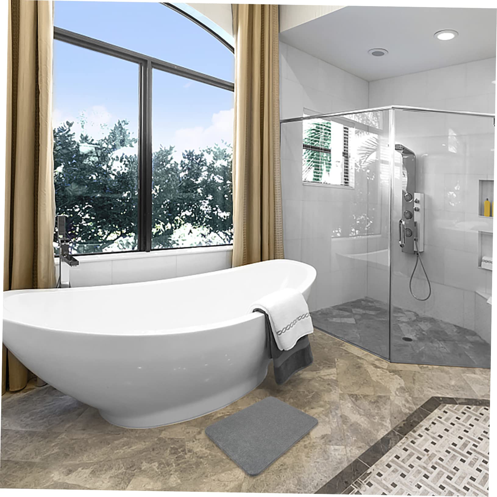 Tappeto Bagno in Diatomite Naturale Assorbente Rapido 40x30 CM