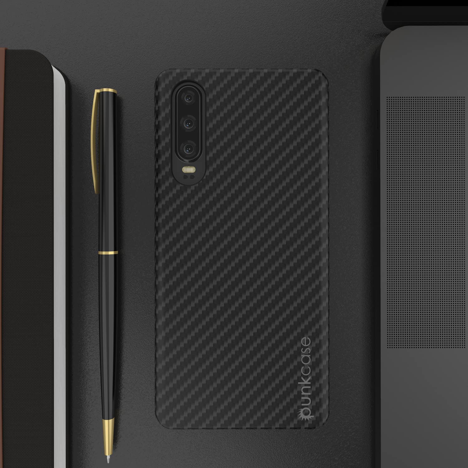PunkCase Custodia per P30 Lite [serie CarbonShield] protettiva e ultra