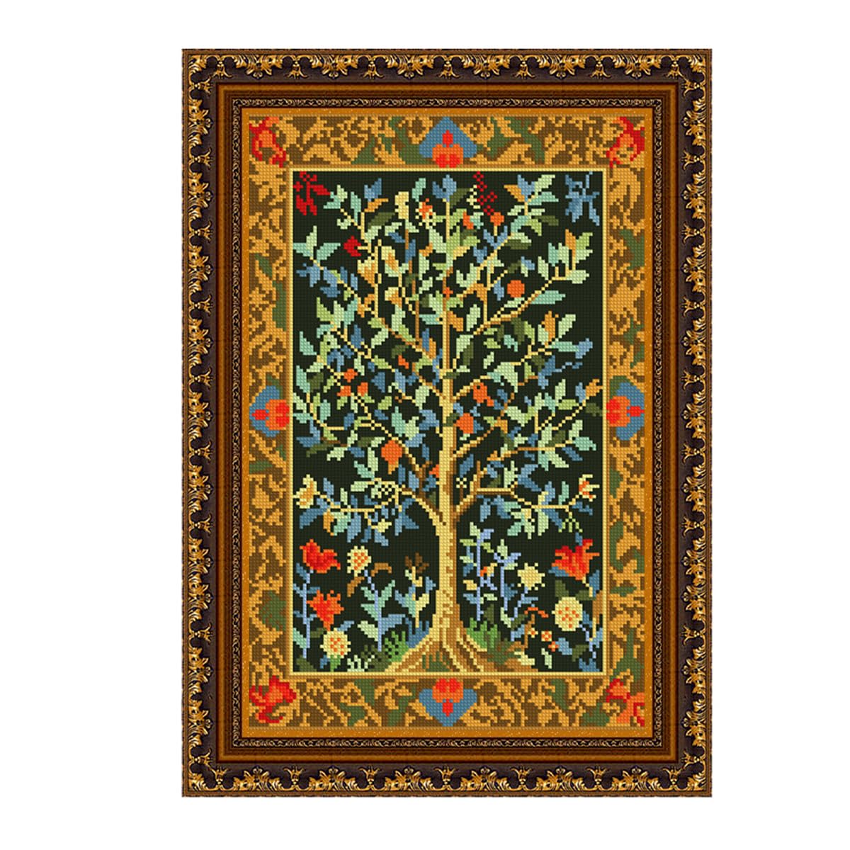 Zhenqing Beginner Embroidery Kits for Adults DIY Starter Kit,Crafts for Adults Women with Easy Stamped Floral Pattern Fabric Hand Crafts (67016)