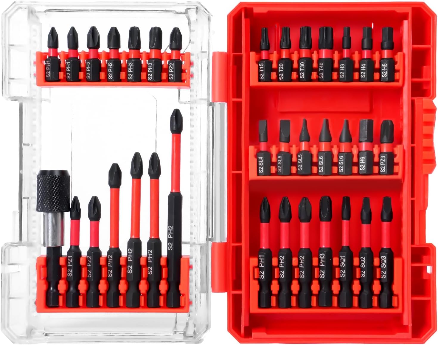 35-Piece Magnetic Security Screwdriver Bit Set with Storage Case, Dual-Use for Power Drills & Manual Drivers