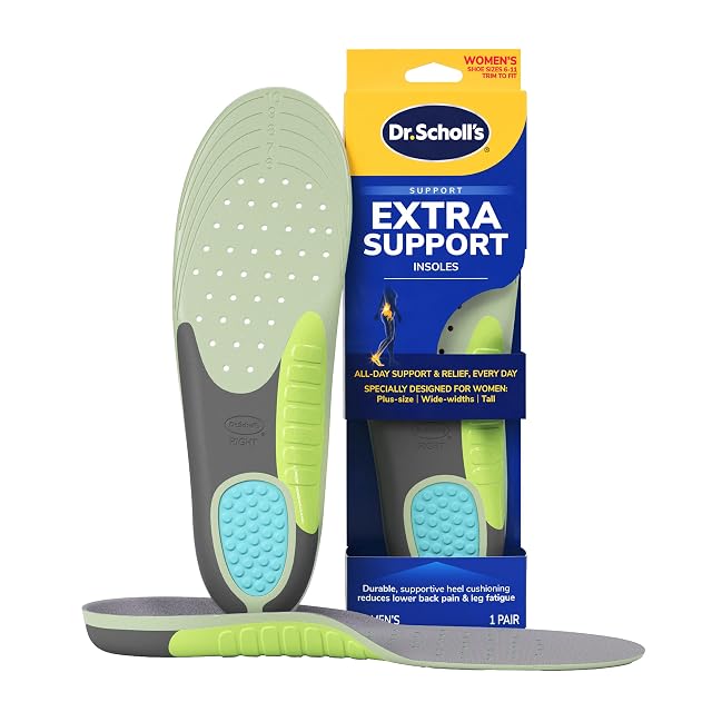 Dr Scholls Extra Support Shoe Insoles for Women Size 6-11 1 Pair Designed for Plus-Size and Tall Women