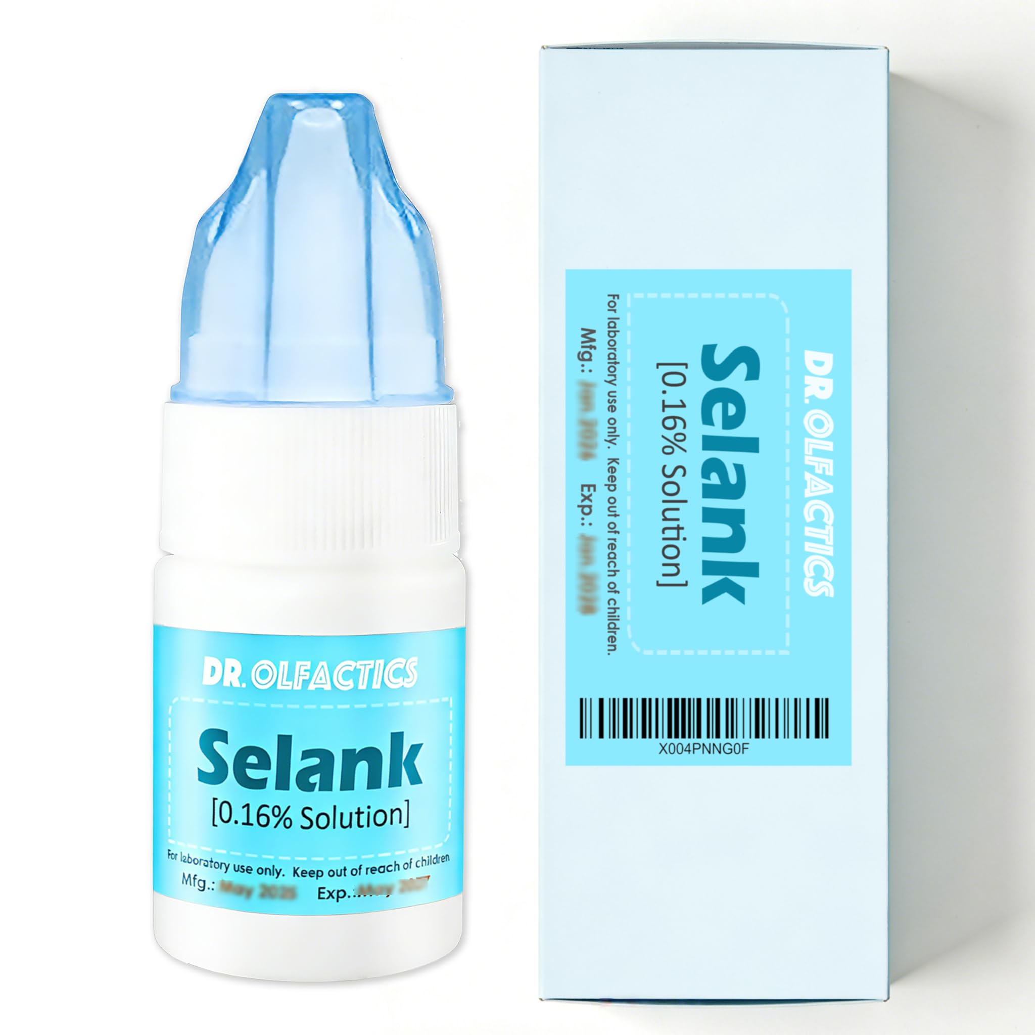Selank 0.16% Solution 33mL, High Purity >99.8% (= 52.8mg Powder), 3rd Party Tested