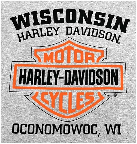 Miniatura 4 de Harley-Davidson Sudadera con capucha de forro polar Bar & Shield para hombre, color negro