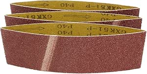 Uxcell 3x18 Inch Sanding Belts 36 Grit - 10 Pack Aluminum Oxide Lapped Joint Belts For Belt Sanders