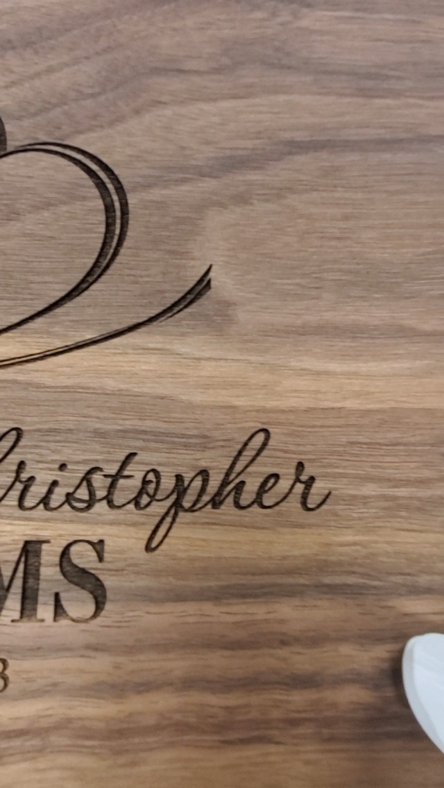 Tabla de cortar rectangular de madera personalizada 12x9 pulg miniatura 7